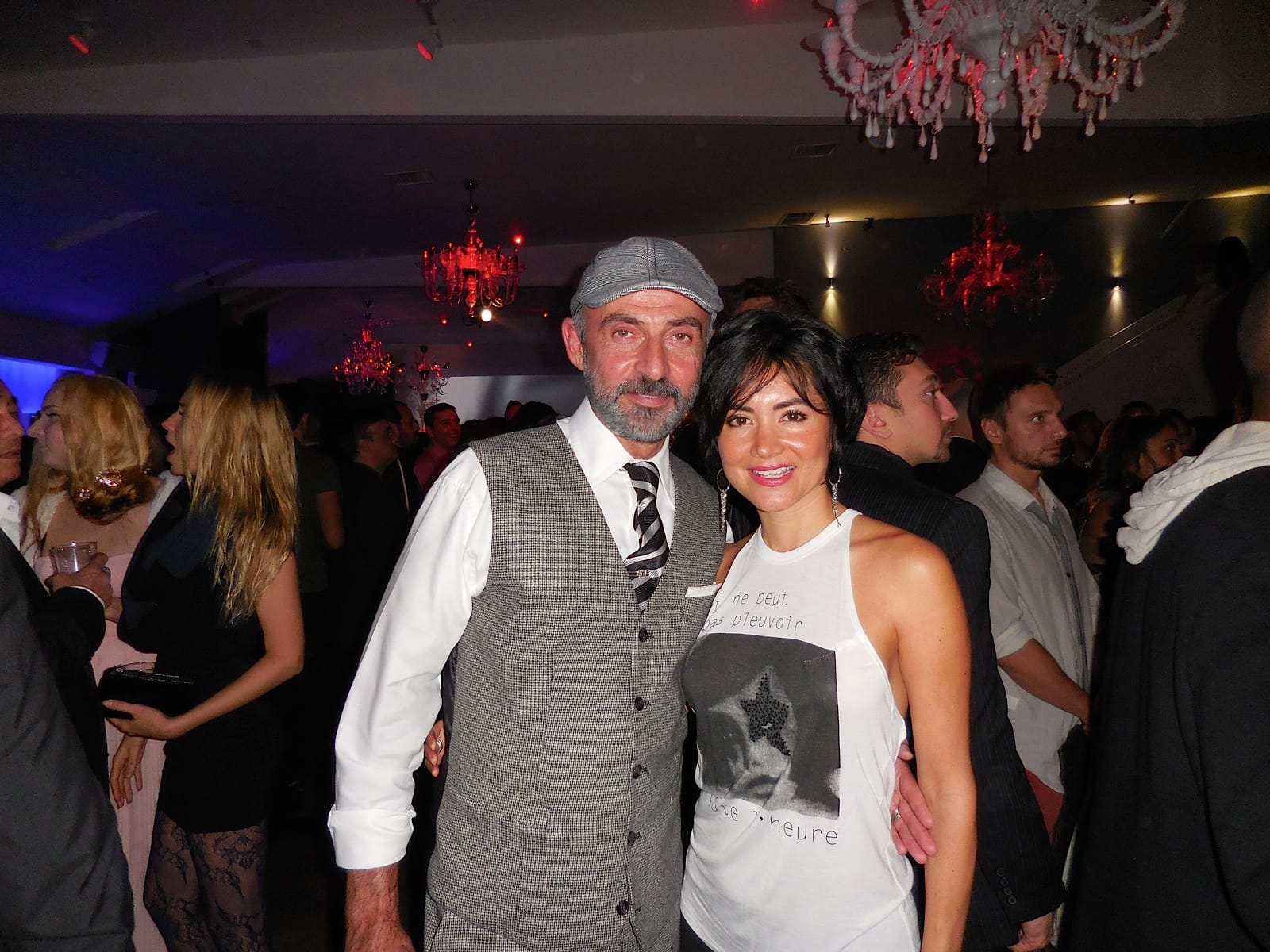 Fashion forward couple...Actor Shaun Toub and his stylish wife Lorena.