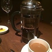 The coffee at Blue Stove is made right in front of you.