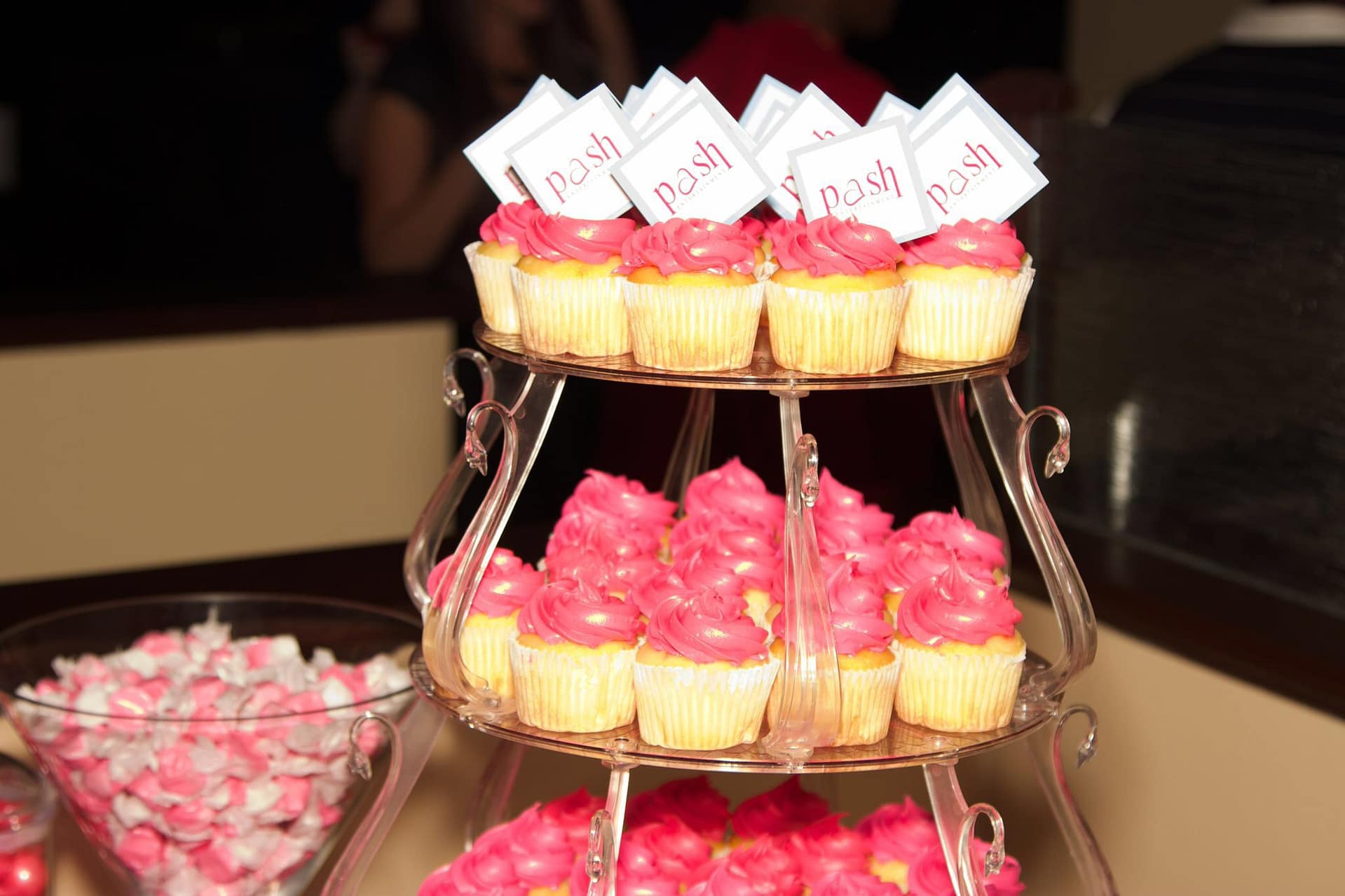 The pink cupcakes at PASH