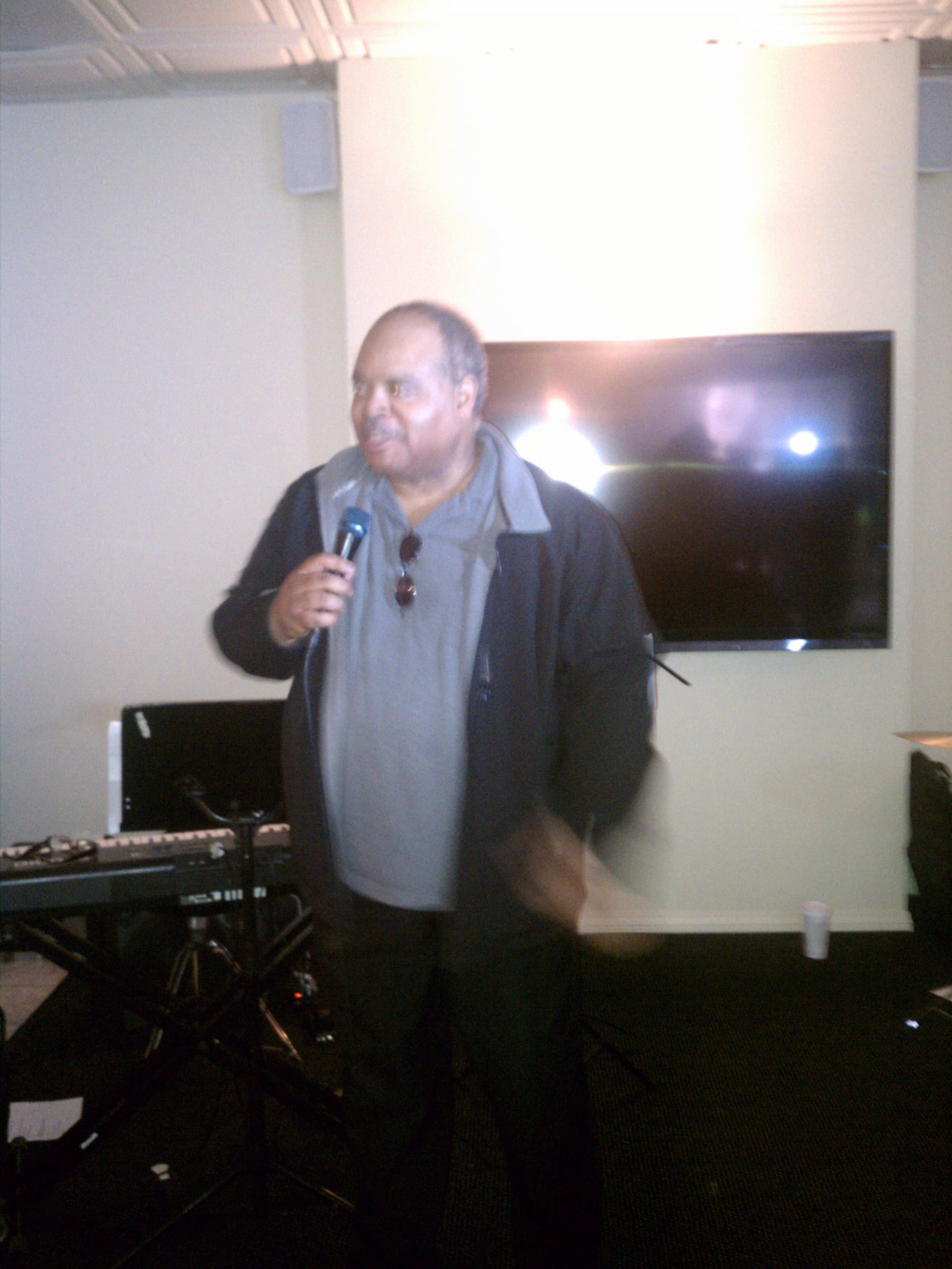Prather Jackson gives a speech at the festival