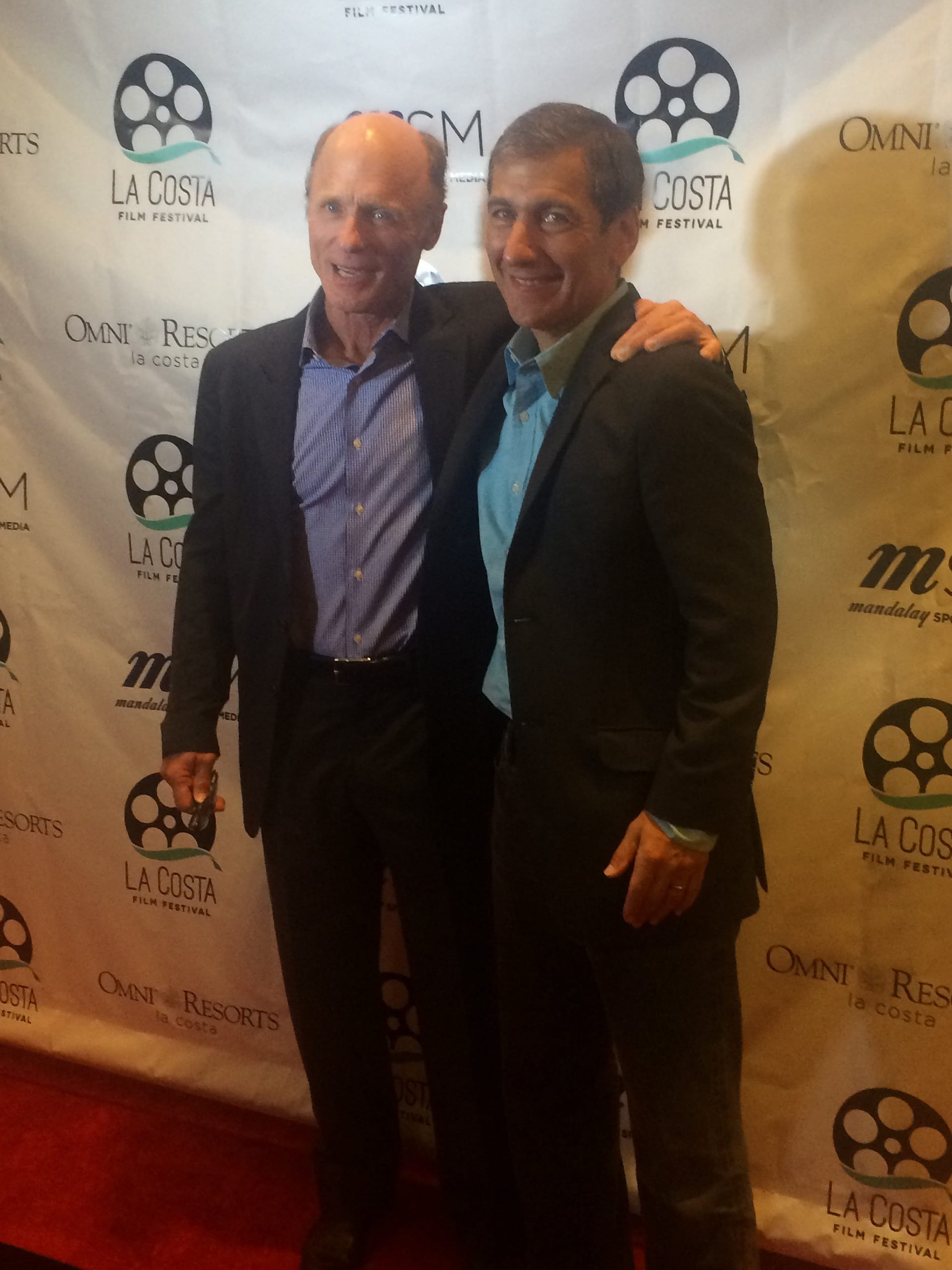 Ed Harris and Mike Tollin at Cinepolis in San Diego