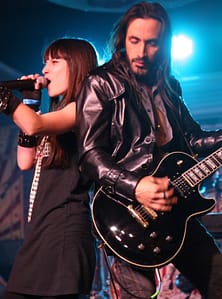 Singer Gabbie Rae with Nuno Bettencourt