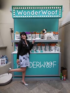 Betsy of Wonderwoof kicks up her heels for her amazing product!