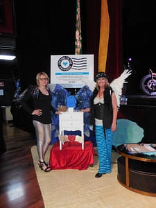 Angel Wings...Tammy Blank and Kathy Joy of Letters to the Universe. Photo courtesy of Vida G.