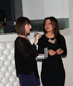 Write girl...Bri honors Shelly Ulaj of Women Empowered by gifting her and other members with a Cross Pen
