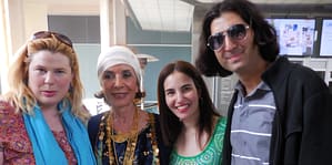 The Cast and director of Seeking Valentina with Anousheh Razi, a trustee and patron of the Farhang Foundation. Photo courtesy of Polar Underworld Productions