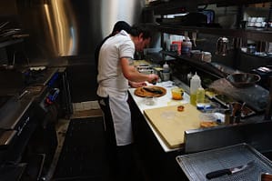 Chef Tom in the kitchen