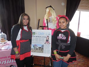 Founder of Naughty Girls Donut Shop Tiana Ramos with her sister Ashley