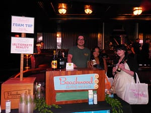 Aaron from Beechwood with actress Candy Washington and writer Kayla Caldwell. Photo courtesy of Vida G.