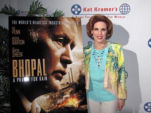 Kat Kramer on the red carpet for her latest project