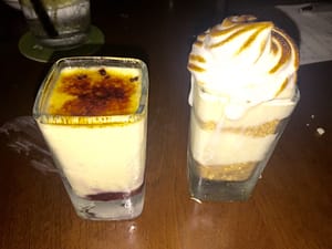 The dessert was a perfect end to our meal