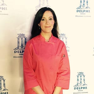 Chef Rana looks lovely on th red carpet just as she launches her new cheesecake line at Delphi Greek.