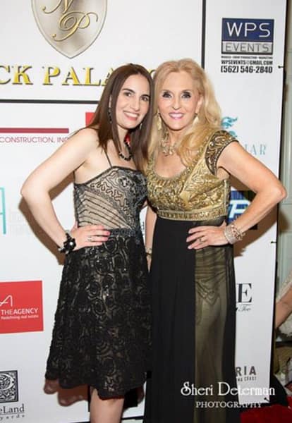 Actress and journalist Vida Ghaffari with Dr. Estella Sneider photo courtesy Sheri Determan