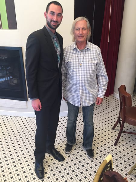 Manager Dan with Publisher of the Experience Magazine Erwin Glaub