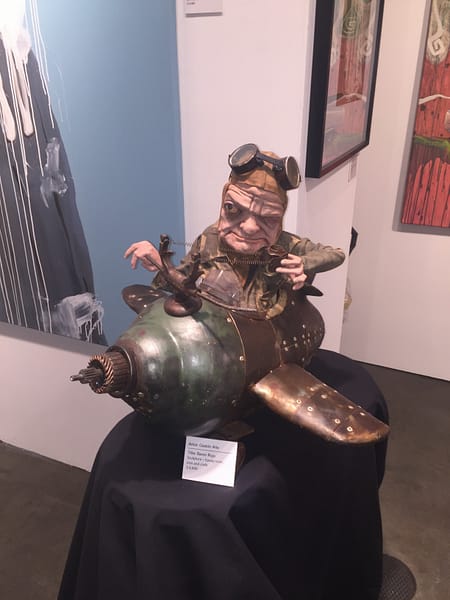 Gaston Aita created "Baron Rojo" by working with iron and epoxy resin. Photo courtesy J Hansen Pullos