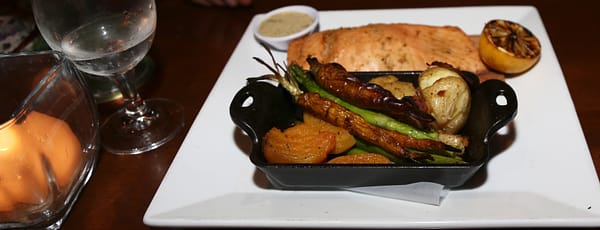 Cedar Plank Salmon at Seasons 52 in Santa Monica