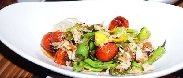 Peruvian style peppers and tomatoes