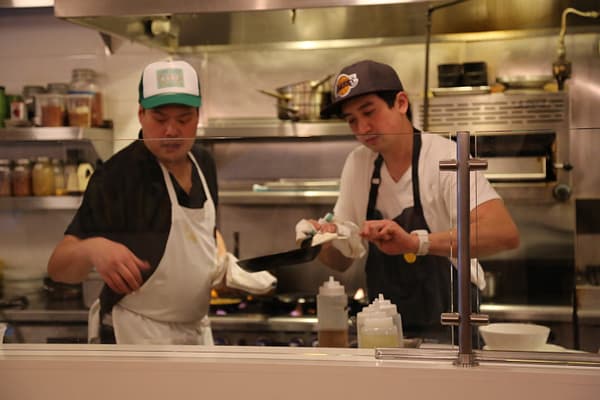 The open air kitchen at Status Kuo in Mar Vista. All photos courtesy the Experience Magazine