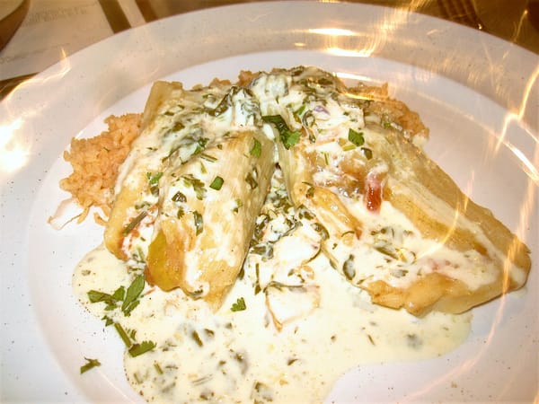 Lobster Tamales at FOH. A great item from the dineLA menu in downtown Los Angeles