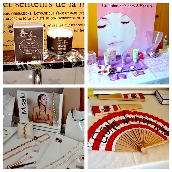 The gift suite at Cannes from Nathalie Dubois and DPA. Photos courtesy of Christina Moniodis/DPA