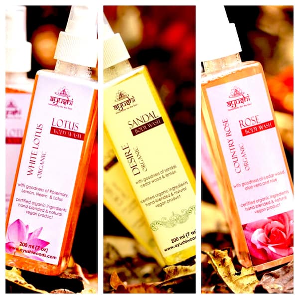 The luxurious body wash from Ayushi