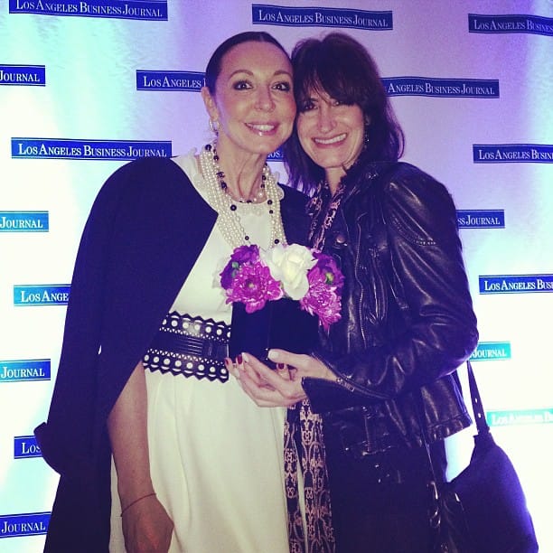 Super Stylish Fashionistas...Finalist Galina Sobolev of Single Dress with Lisa Klein, who has her popular eponymous store on exclusive Robertson Boulevard, which is a mecca for celebs.
