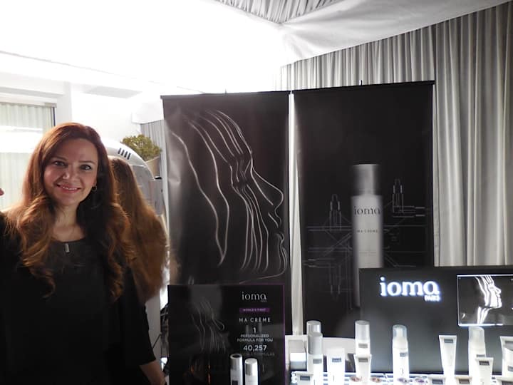 Mojdeh Amirvand, Director of Business Development of North America, for Ioma. Her great complexion is the best advertising for this wonderful line.