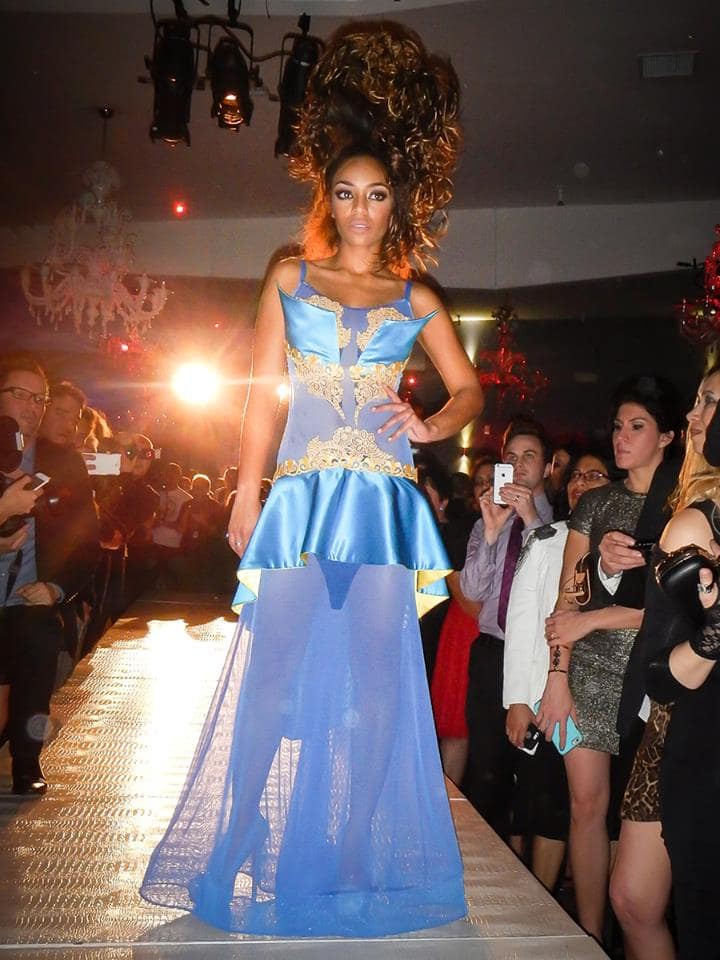 The Blues..Stunning model in one of Kalina's designs