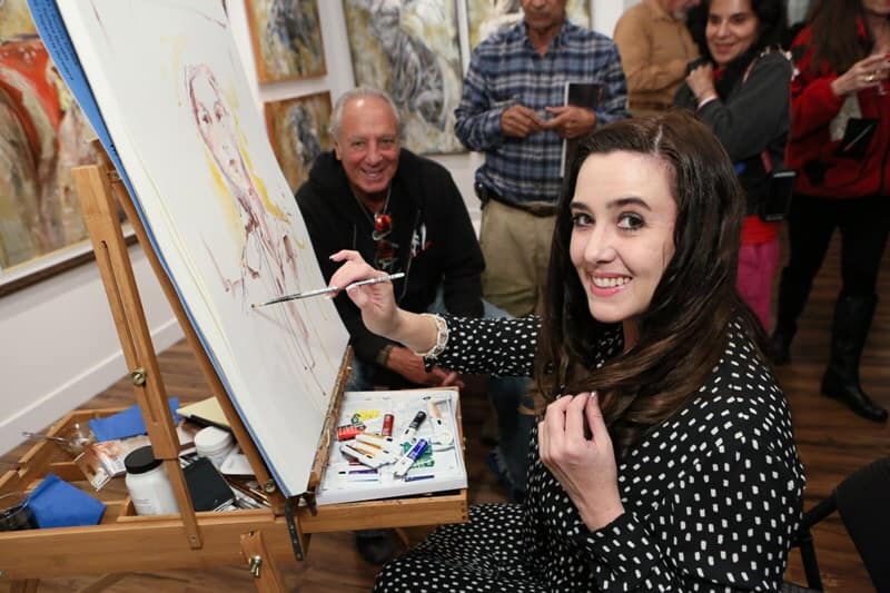 Marta Wiley is happy to make art.