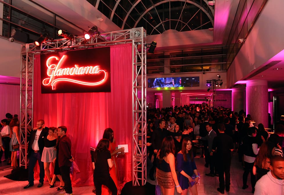 LOS ANGELES, CA - SEPTEMBER 12: Guests attend the after party of Glamorama "Fashion in a New Light" benefiting AIDS Project Los Angeles presented by Macy's Passport at California Market Center on September 12, 2013 in Los Angeles, California. (Photo by Stefanie Keenan/Getty Images for Macy's)
